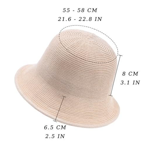 Gorro tipo bucket tejido de malla para mujer miniatura 5
