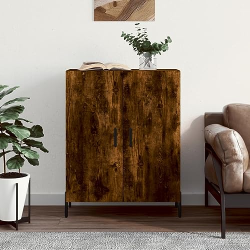 Iiaky Aparador de Madera de ingeniería Roble Ahumado 69,5x34x90 cm Armario Salon aparadores Muebles auxiliares aparadores para Salon // 827737