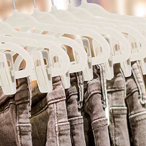 Tanlade 100 Pcs Kids Velvet Hangers With Clips Non Slip Baby Hangers For Closet Baby Clothes Hangers Heavy Duty Children's Closet Flocked Hangers For Pants Baby Girl And Kids Space Saving (Beige) #TOP5