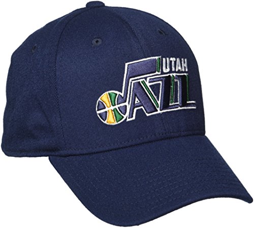 NBA Utah Jazz Men's Structured Flex Cap, Small/Medium, Navy