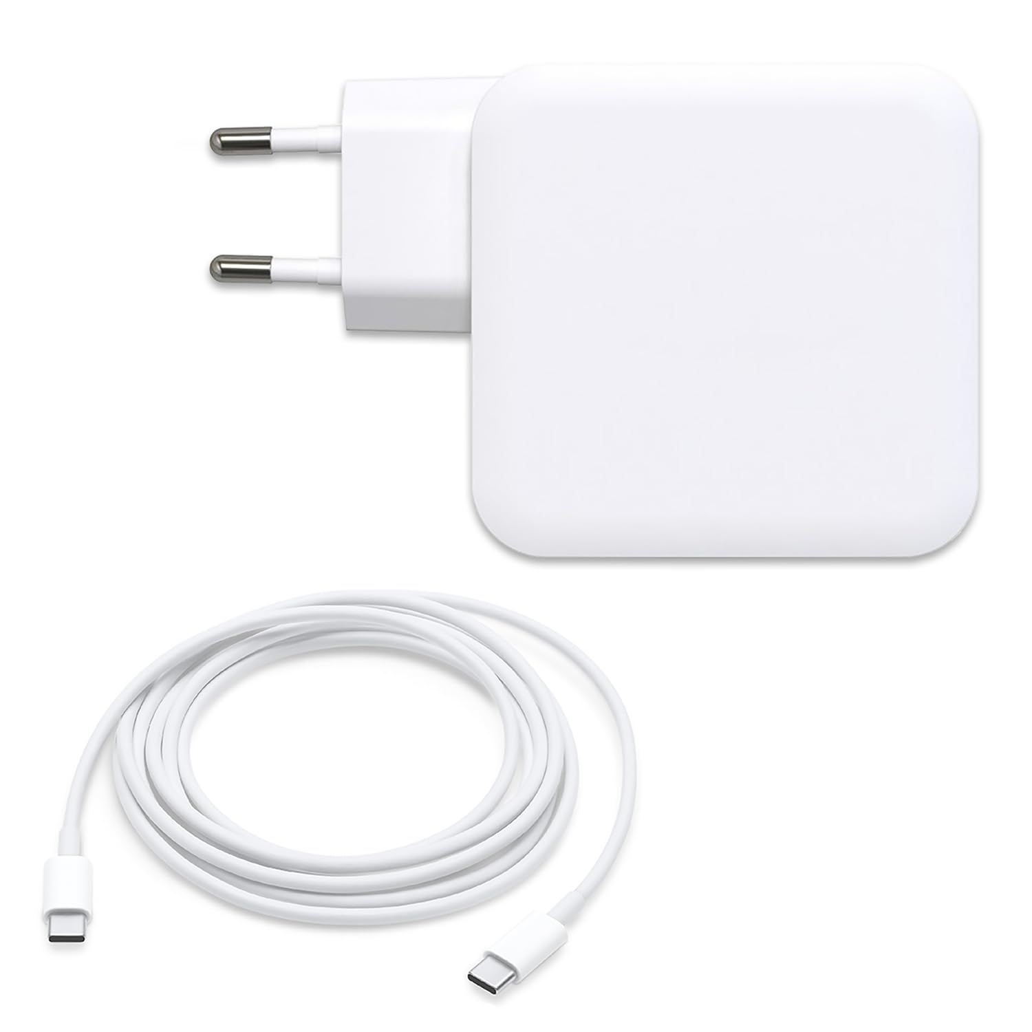 New Net - Alimentatore USB-C 87W compatibile con iPad, per smartphone, tablet, auricolari, wearables, design slim portatile universale compatto