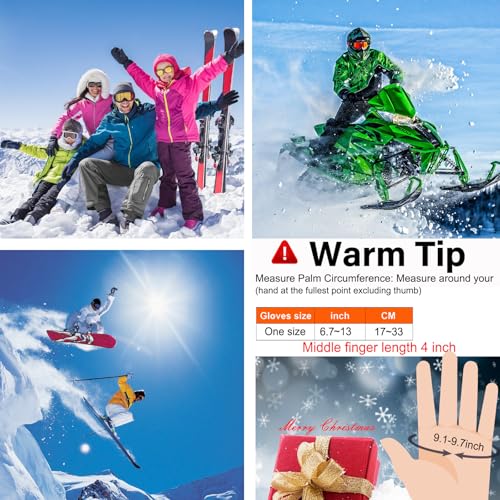 Lqttek Heated Gloves For Men,Motorcycle Heated Gloves For Men And Women,Battery Powered Work Gloves Winter Outdoor Touchscreen Windproof Gloves Waterproof Gloves,Hand Warmers For Camping Cycling Skiing thumb #1