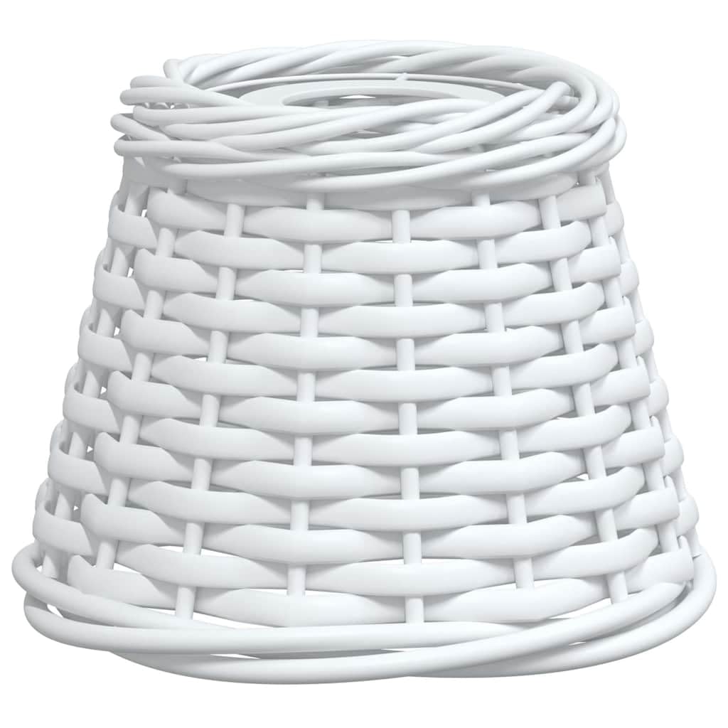 Vidaxl White Ceiling Lamp Shade, Ceiling Light Shade For Living Room Bedroom Dining Room, Pendant Light Shade With Holder Hole, Wicker