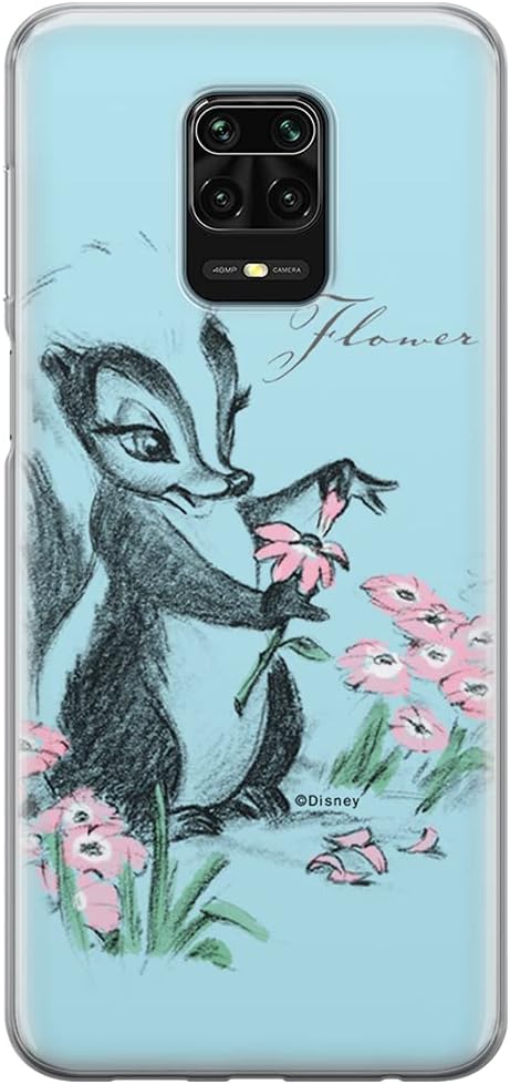 ERT GROUP Mobile Phone case for Xiaomi REDMI Note 9 PRO/ 9S Original and Officially Licensed Disney Pattern Flower Skunk 001 optimally adapted to The Shape of The Mobile Phone, case Made of TPU
