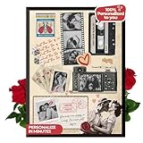 LOVE BOARD Personalisiertes Pärchen-Poster mit Rahmen: 