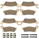 Front & Rear Brake Pads Sintered for Can Am Renegade 500/570/650/800/850/1000 2012-2021 Outlander 6x6 450/650/1000, OEM# 715900248 715900249 705601014 705601015