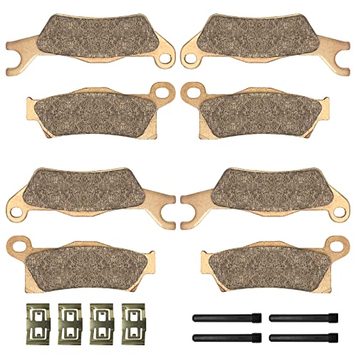 Front & Rear Brake Pads Sintered for Can Am Renegade 500/570/650/800/850/1000 2012-2021 Outlander 6x6 450/650/1000, OEM# 715900248 715900249 705601014 705601015