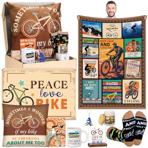 Buryeah 9 Pcs Cycling Gifts for Men, Christmas Cool Gifts