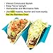 Youngever Taco Holder Stand Set of 5, Large Regular Size, Taco Plate, Taco Truck Tray Style, ABS Material, Very Hard and Sturdy, Dishwasher Top Rack Safe