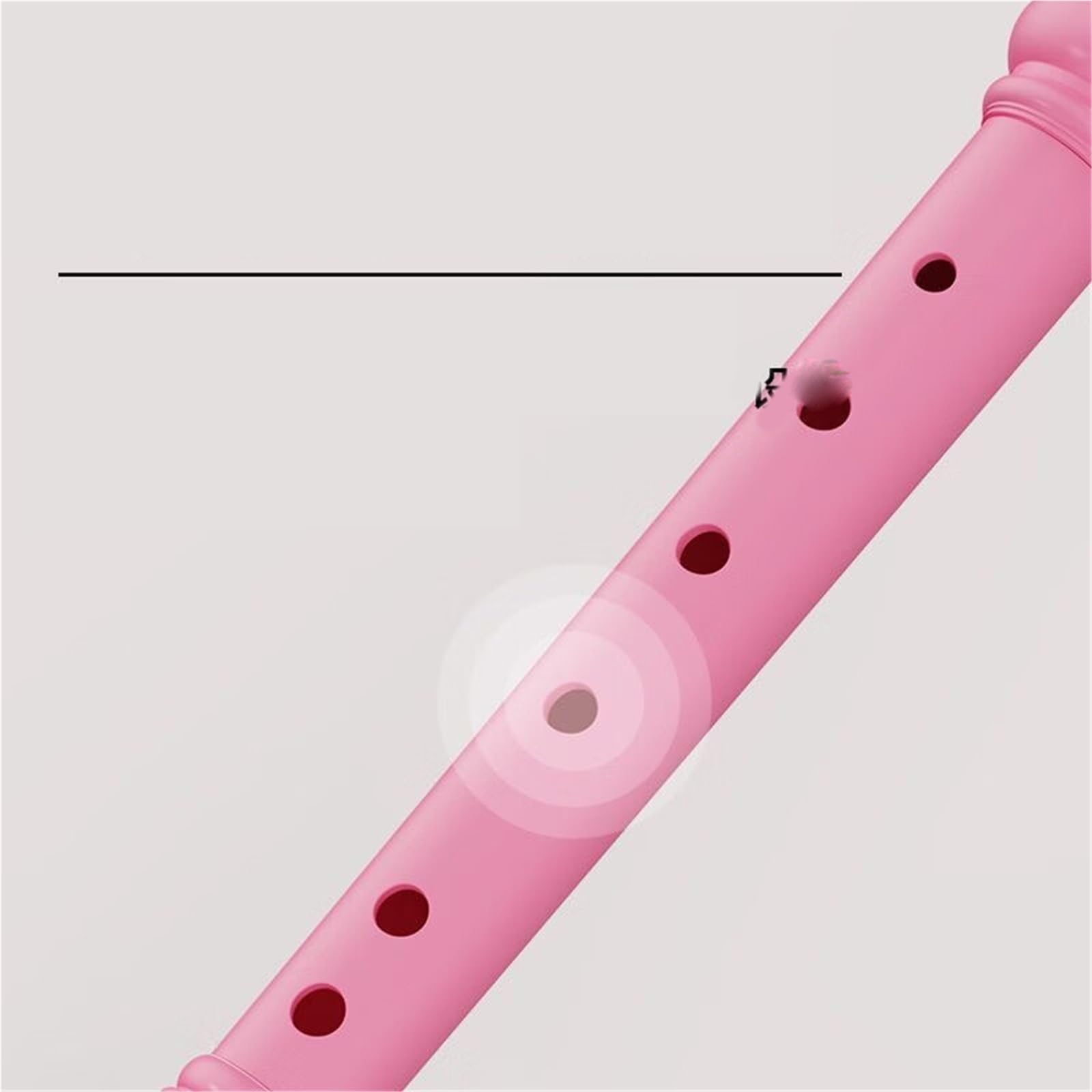 Flûte À Bec Soprano De Style Allemand 6 Trous Idéale Pour L'enseignement Flûte À Bec Professionnelle(Pink)