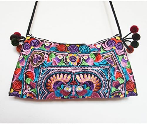 GaanZaLive36 Hmong Hand Stitching Embroidered Laptop Computer Crossbody Shoulder Messenger Travel Bags Tactical Pouches Sports Picnic Kid Backpacks Sleeves Cell Phone (11.5L x 7H inch,Multicolor)