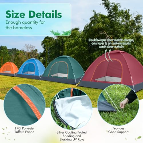 10 Pack 2-Person Waterproof Tents