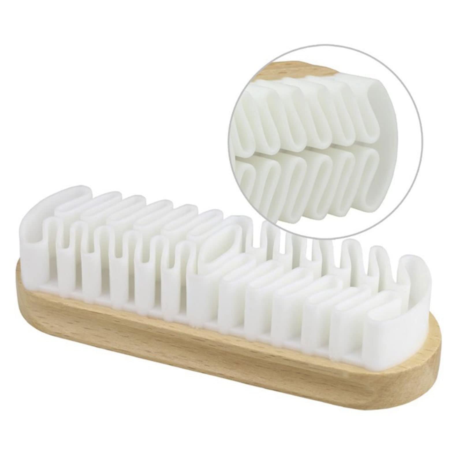 Ensemble de Caoutchouc de Brosse de Nettoyage latéral adapté aux Chaussures en Nubuck de Daim en Acier avec des Accessoires de Maison de nettoyant de Botte en Caoutchouc