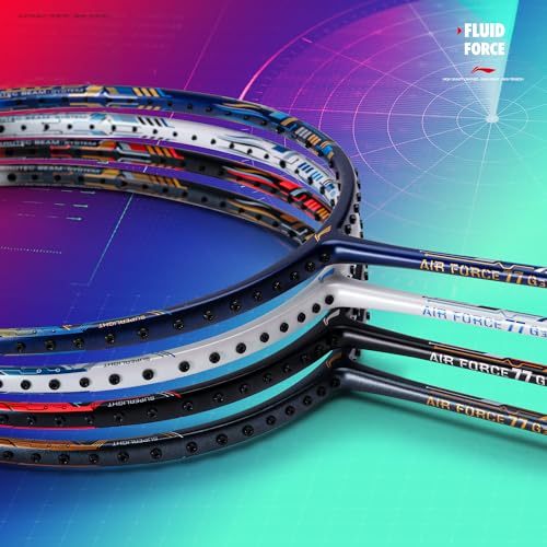 Image of Li-Ning Air Force G3 Badminton Racket with Full Cover | Max Tension : ≤30 lbs | Superlight Technology | Aerotec Beam | Dynamic Frame