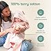 CuddleBug Premium Hooded Baby Bath Towel & Washcloth Set (Bunny) - 100% Cotton Terrycloth Hooded Baby Towels for Newborn & Toddler, Super-Soft & Absorbent, Newborn Essentials (30