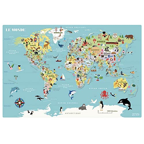 Carte du monde magnétique Vilac le cadeau idéal de jeu d'apprentissage dès 5 ans