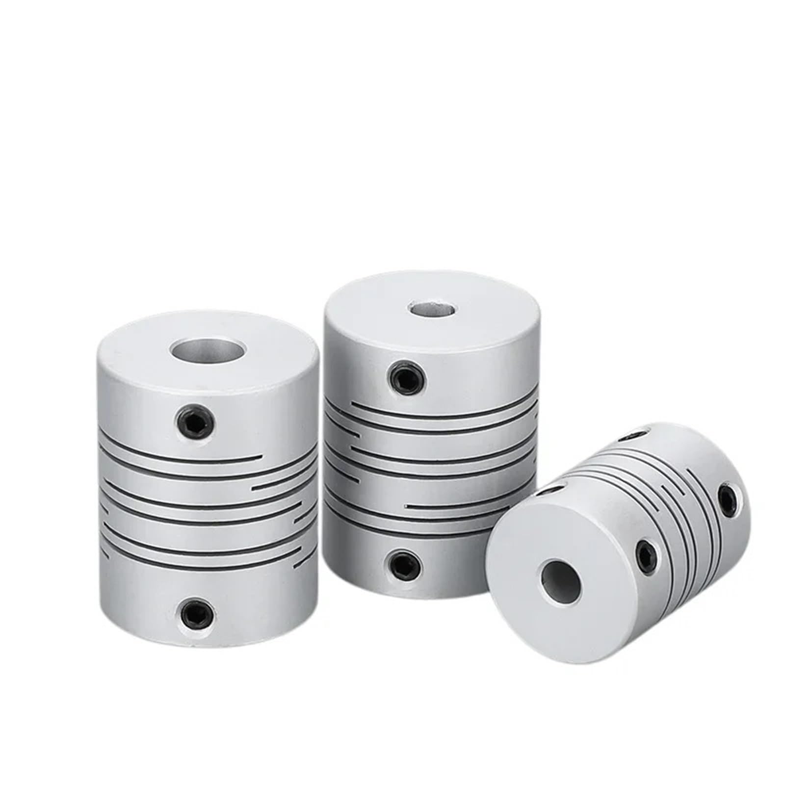 1 pz CI Linea Parallela di Accoppiamento D25L31 6/6.35/7/8/12mm In Lega di Alluminio Stampante 3D Accoppiamento Tipo di scanalatura Giunto A Vite Elastico | 6.35x6.35