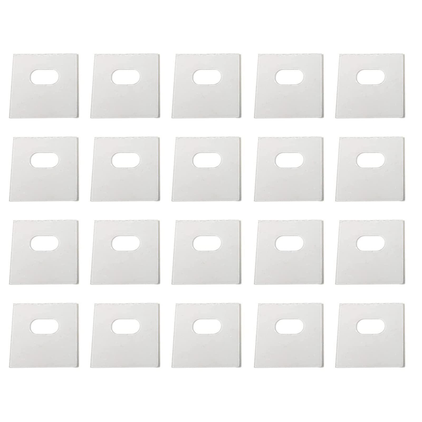 Yjcnelcr 40 Pcs Vertical Curtain Repair Simple Clear Adhesive Repair Sticker Tape for Vertical Blinds