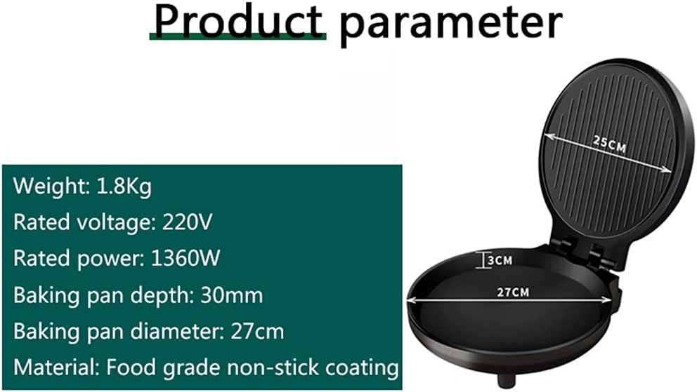 Household Electric Skillet Crepe Pancake Maker 220V Side Heating Automatic Pizza making Machine BBQ Tool Frying Pan