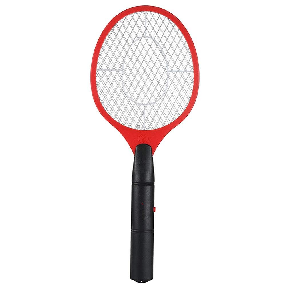 Battery Operated Fly Swatter, Battery Powered Mosquito Swatter for Indoor Outdoor Use, Handheld Fly Killer with 3-Layer Safety Mesh, Portable Insect Swatter for Camping Garden Travel (Red) โ image 1