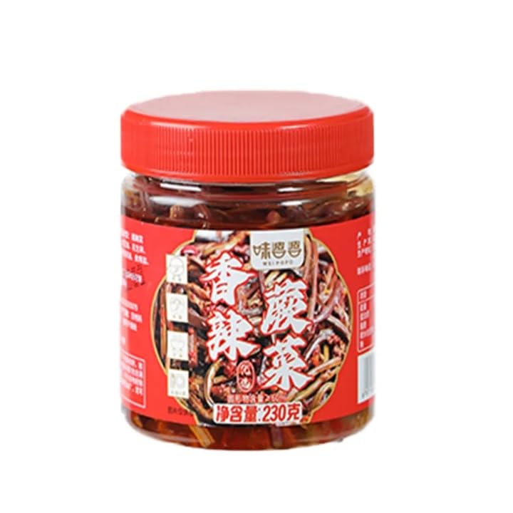 Miniatura 6 de lechuga de espárragos de chile picante 9.88 ozlata, vegetales sazonados, encurtidos vegetales frescos, pasta de chile, salsa de fideos mixtos,