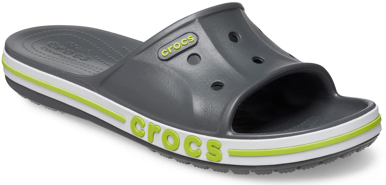 crocs Men Bayaband Slide (Slate Grey and Lime Punch Color) UK Size-4 / M5 (B0C66BMGHF) Amazon Price History, Amazon Price Tracker