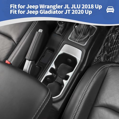RT-TCZ Portavasos para Jeep Wrangler JL 2018+ Plata miniatura 4