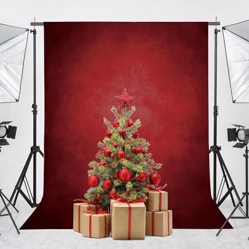 Image of Abstract Photography Backdrop for Photoshoot 8x12ft,Red,No Stand