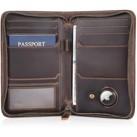Polare Leather Passport Holder RFID Wallet Cover