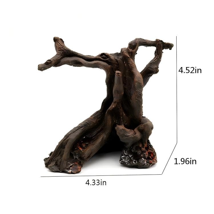 Decoración de raíz de árbol de Madera Flotante para Acuario, paisajismo de peceras, marrón, Adornos para Acuario, 4,33x4,52x1,96 Pulgadas