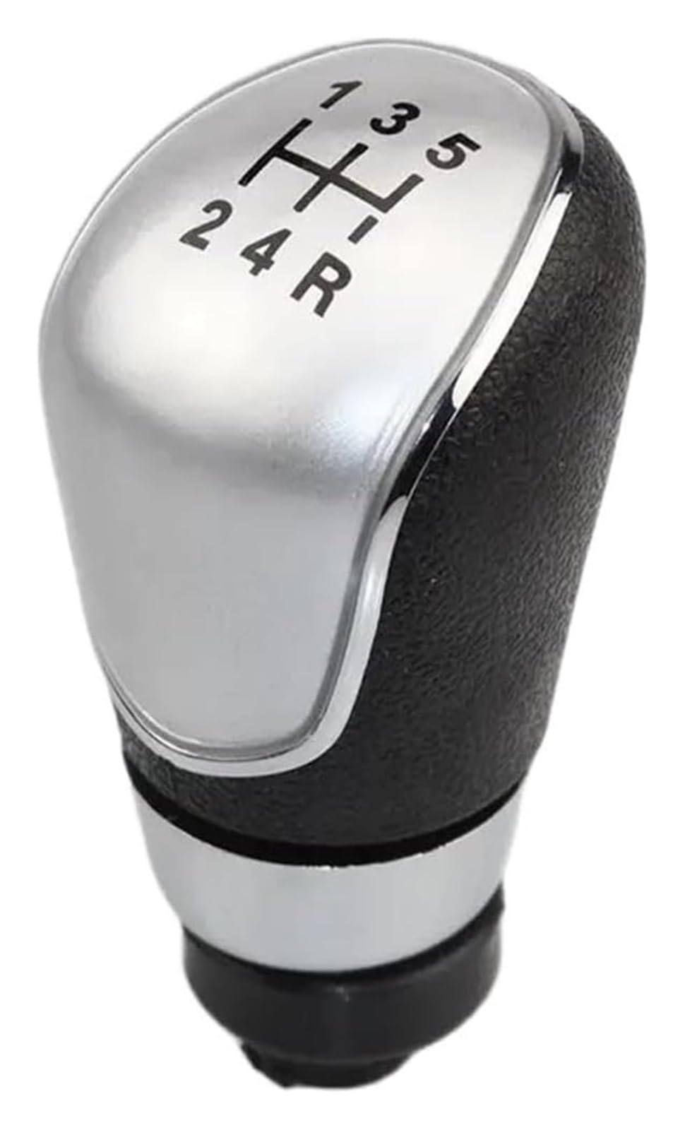 Utongmu Silver Manual Gear Shift Knob For Focus 2 Mk2 Fl Mk3 Mk4 Mk7 For Mondeo For Kuga For Galaxy 5 6 Speed Car Styling Manual Gear Shift Knob(,5 Speed)