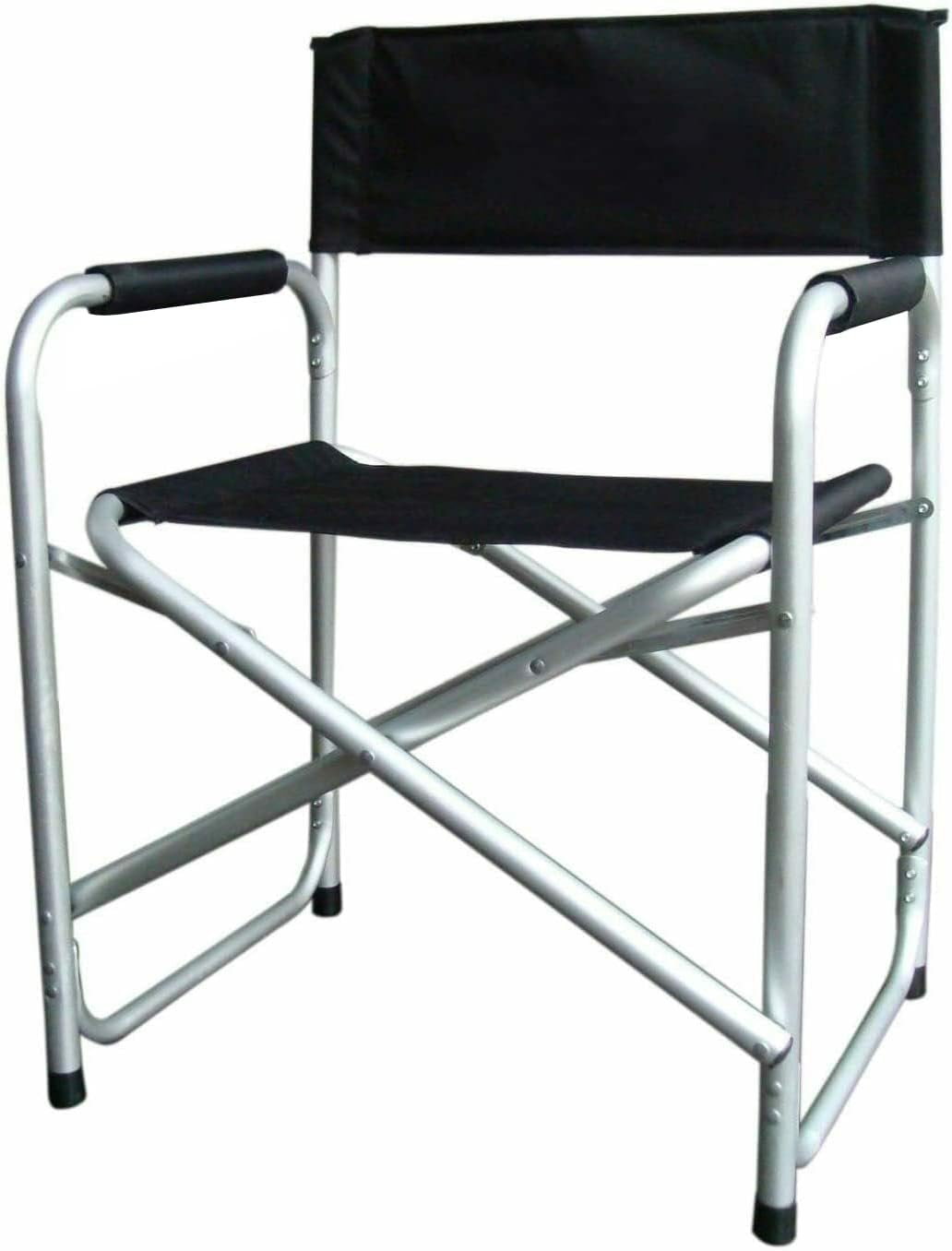 Hyfive Administration Folding Chair Aluminum with Seat Black Arm Camp