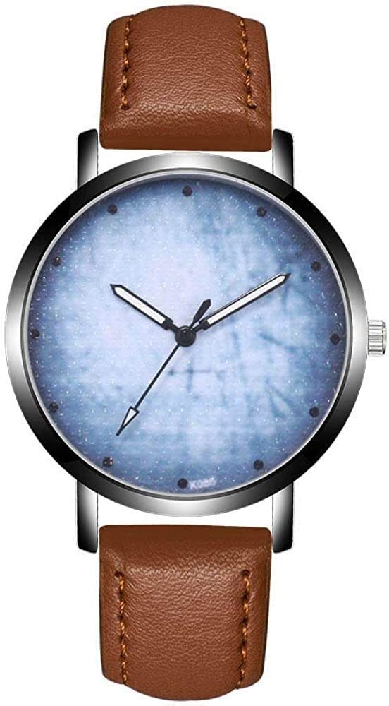 Orologi al quarzo Orologi da uomo Svendita, orologio da polso al quarzo in lega analogica con cinturino in pelle con quadrante semplice in pelle di design alla moda