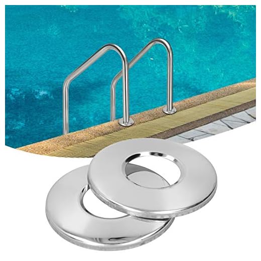 Exid 2 Uds.placa De Escudete De Escalera De Piscina Placa De Cubierta De Escudete De Escalera De Piscina Para Piezas De Repuesto De Barandilla De Mano De Tubo De Escalera De 5 Cm