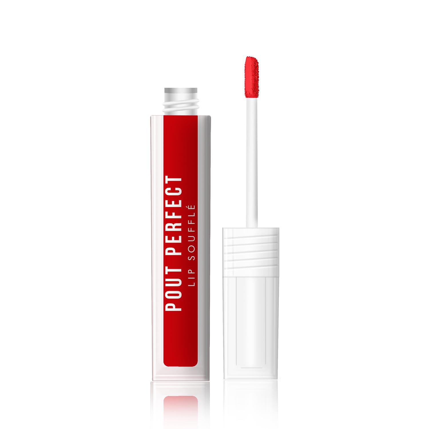 JAQULINE USA Pout Perfect Lip Souffle Long Lasting Liquid Lipstick | Mousse for Lips, Cheeks & Eyes | Matte Finish | Non-Drying, Highly Blendable | Transfer Proof with Hyaluronic Acid - Red Velvet 04