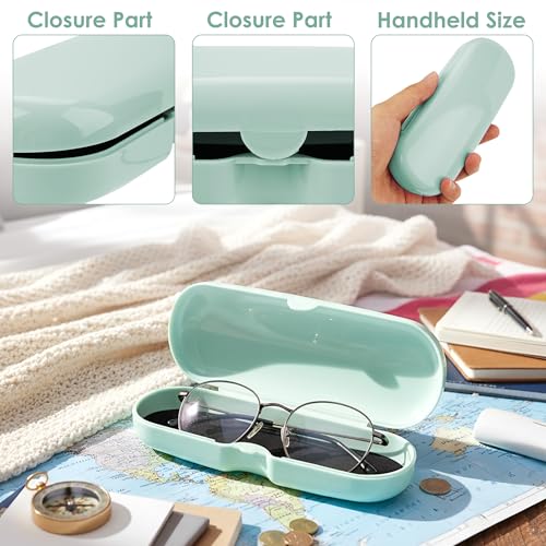 Image of 2 Pcs Plastic Eyeglasses Cases, Portable Transparent Eye Glasses