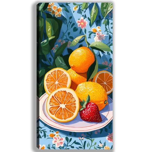 Pintar por Numeros Adultos Otoño Paint by Numbers Adult Fruta Cuadros para Pintar por Numeros 60x120cm Lienzos con 3 Pinceles e Pigmento Acrílico, Decoracion Hogar Pared Habitacion,Regalo, -fu318u