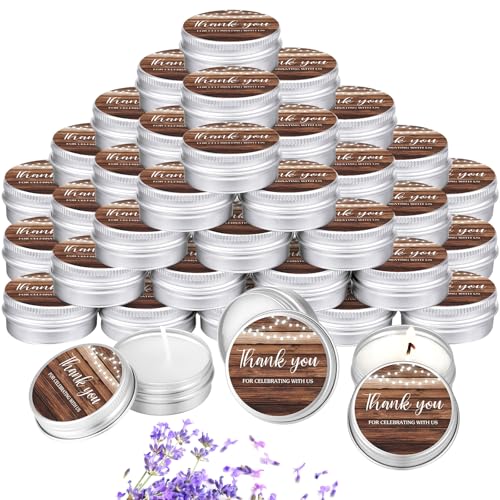 MTLEE 50 Pcs Wedding Candles Gift Favors for Guests 1