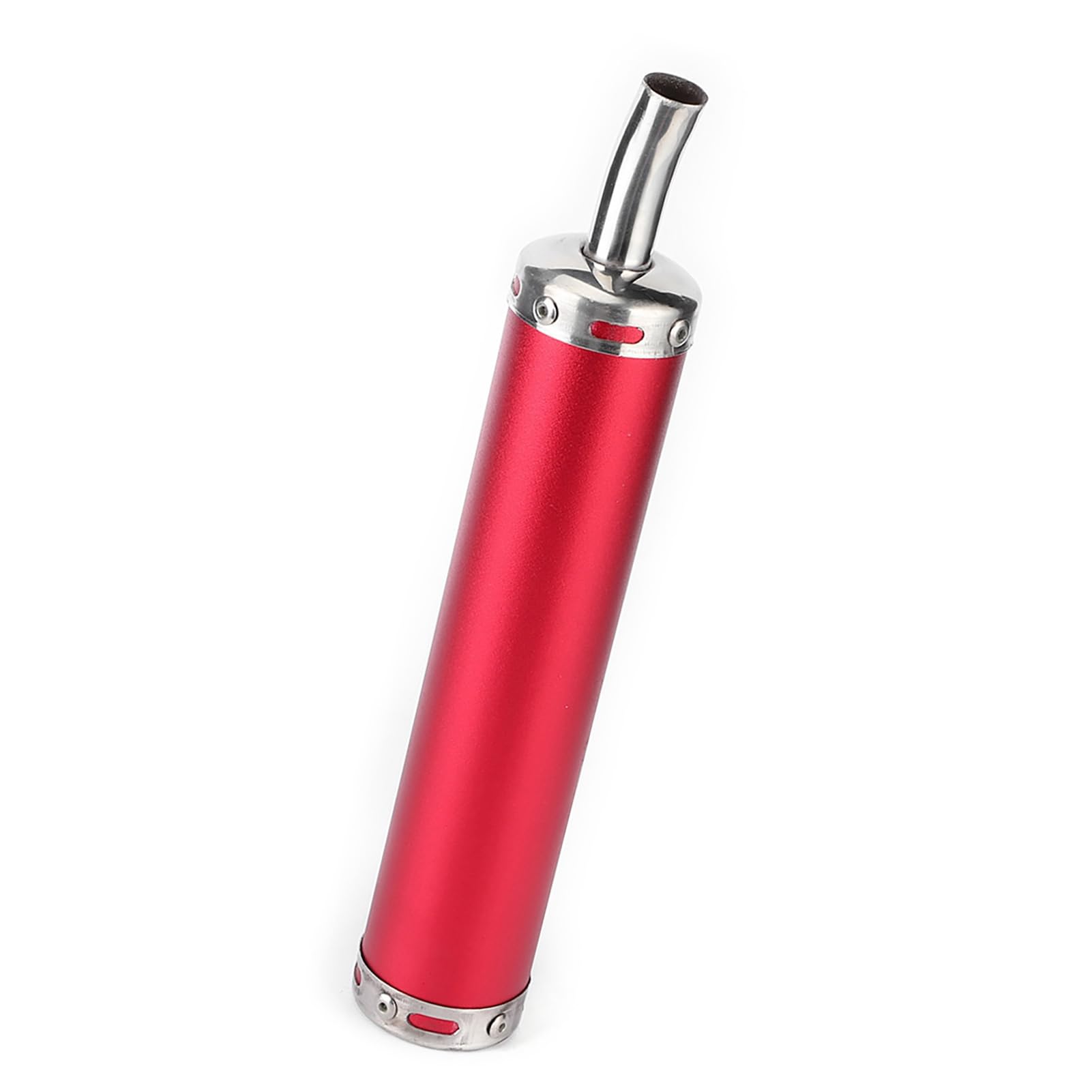 Ejoyous Tłumik Wydechu Silencer 20mm 0.8in Rura Wydechowa Motocykla Końcówka Rury Wydechowej Rura Wydechowa Stal Nierdzewna Stylowy Design Redukcja Hałasu z Różnymi Kolorami dla (czerwony)