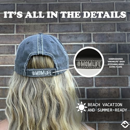 Image of Funky Junque Womens Baseball Cap Distressed Vintage Unconstructed Embroidered Dad Hat