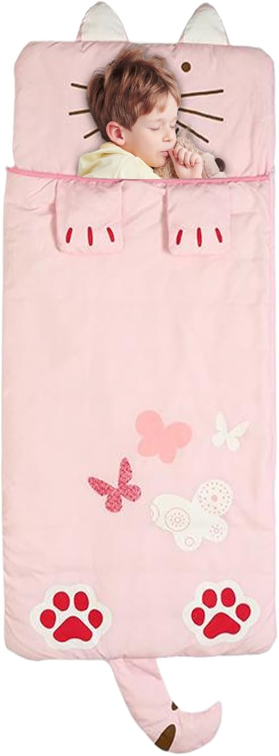Kids Sleep Bag Nap Mat Cozy Sleeping Bag for Boys and Girls, Children's Cartoon Sleeping, Kids Sleep