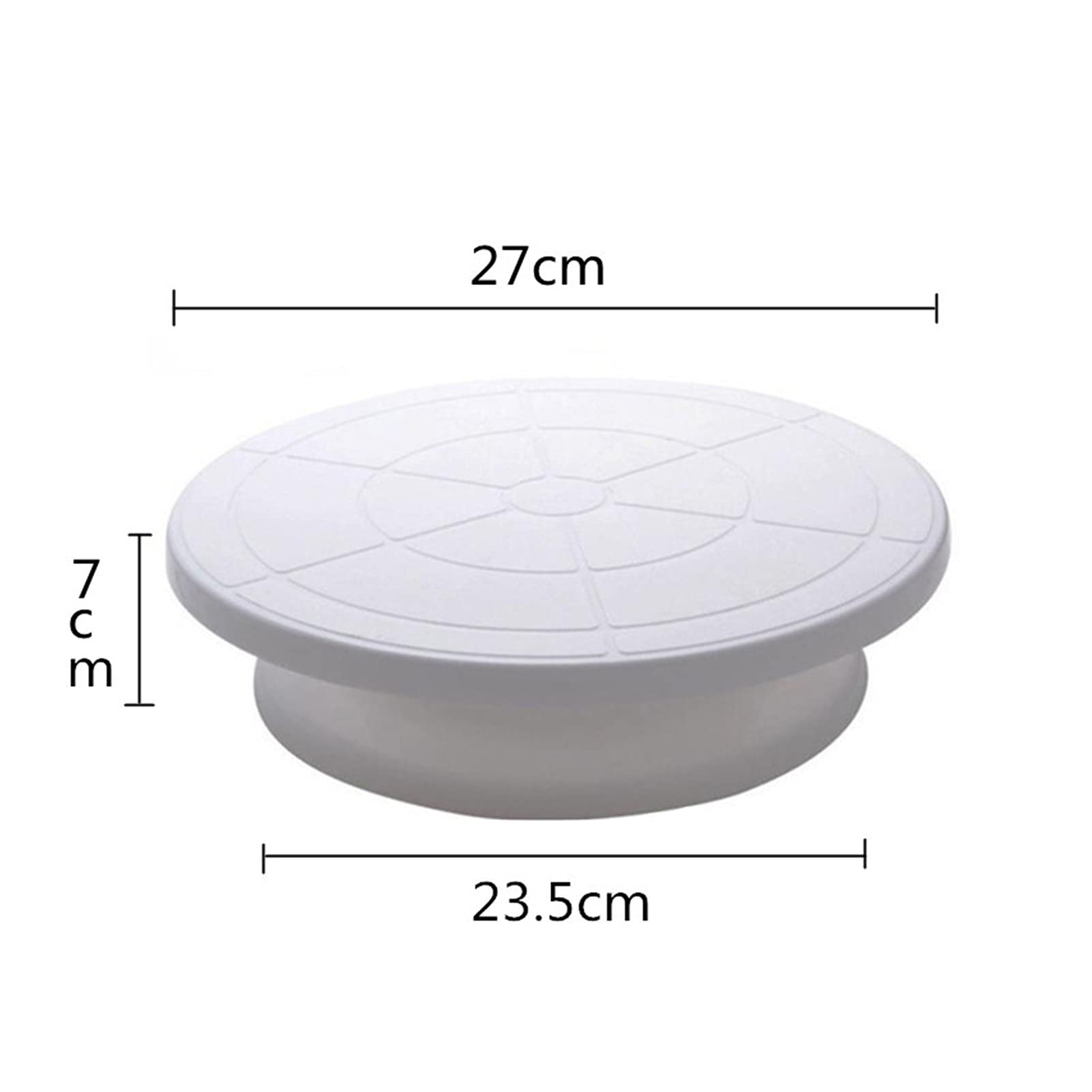 Tortenplatte Drehbar 7pcs / set Plastikkuchen-Rotary-Tisch DIY. Gebäck Backenwerkzeug 10 Zoll Kuchenständer Kuchen Drehteller Drehen Kuchen Dekorieren Backwerkzeug Kuchen dekorieren Verbrauchsmaterial