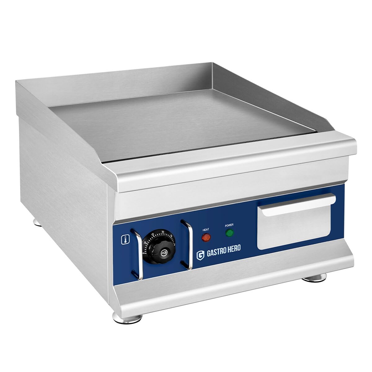 GastroHero Elektro Grillplatte, Tischgerät, Edelstahl GPE410F