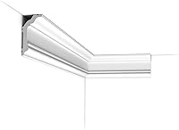 Orac Decor CX176 Duropolymer Crown Moulding - Primed White High Impact Polystyrene, 3-1/2in x 78in, 6 Pack