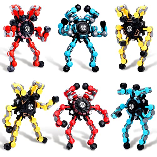 6pcs Transformable Fidget Spinner Toy, Funny DIY Fingertip Spin Top Toys, Hand Finger Spinner Creative Fingertip Mechanical Gyro for Kids Adults, All Ages Sensory Fidget Toys 6pcs Transformable Fidget Spinner Toy, Funny DIY Fingertip Spin Top Toys, Hand Finger Spinner Creative Fingertip Mechanical Gyro for Kids Adults, All Ages Sensory Fidget Toys