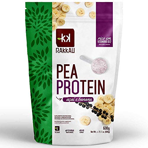 Pea Protein Açaí com Banana 600g - Rakkau, 600g - Rakkau