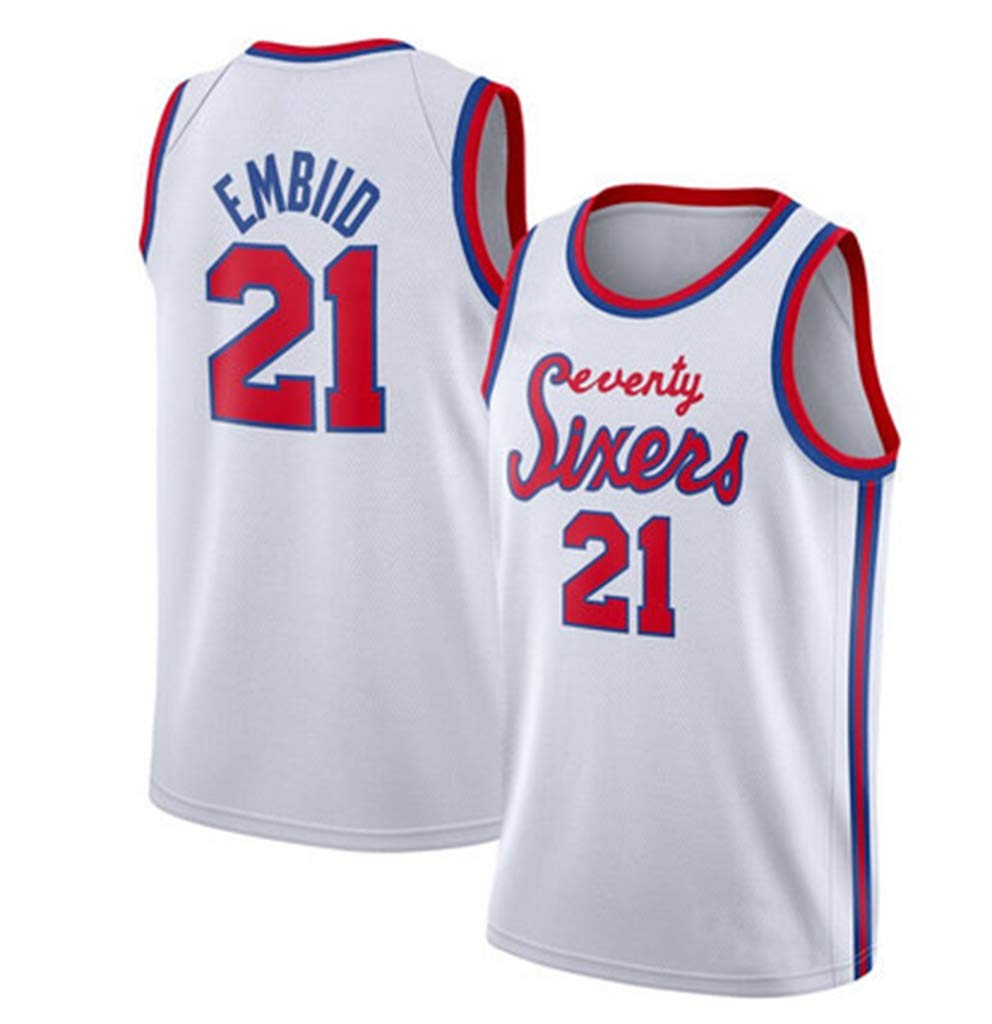 Diserydisery Mens Basketball Jersey Philadelphia 76ers 21 Joel