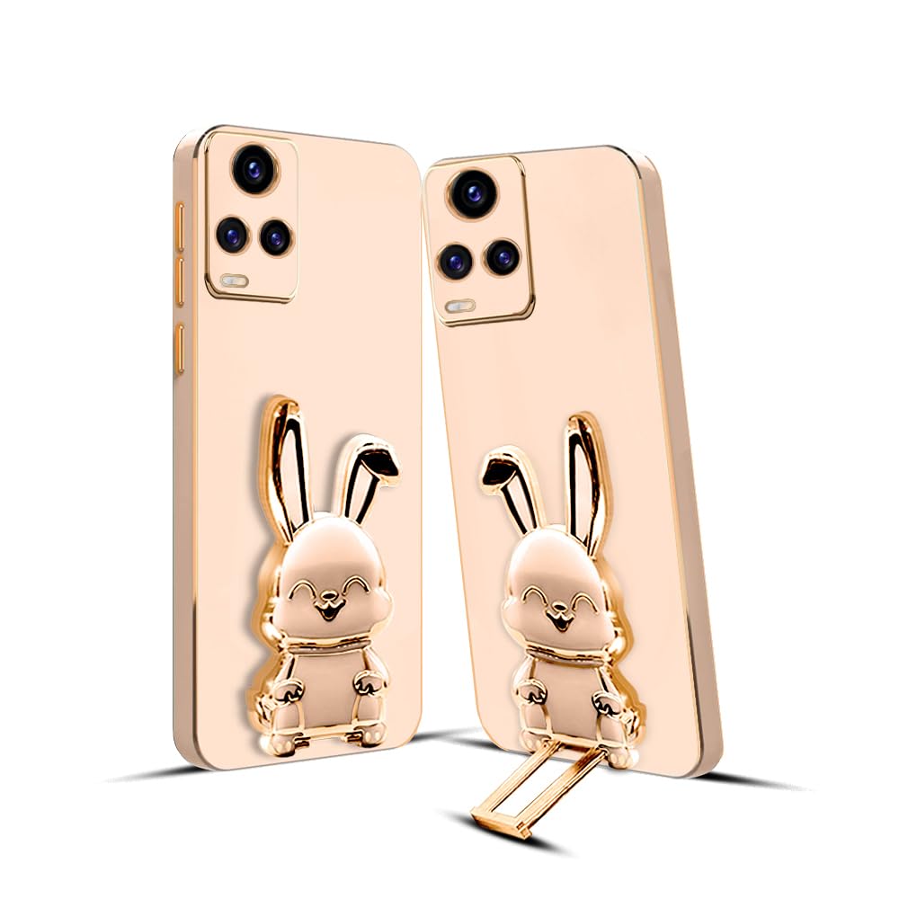KARWAN®️ 3D Bunny with Folding Stand Back Cover Case Compatible for Vivo V20 4G | Slim electroplated case | Stand case | Soft TPU | Space Astro Theme | Camera Protection-Pink. (B0CGNVQ9VJ) Amazon Price History, Amazon Price Tracker