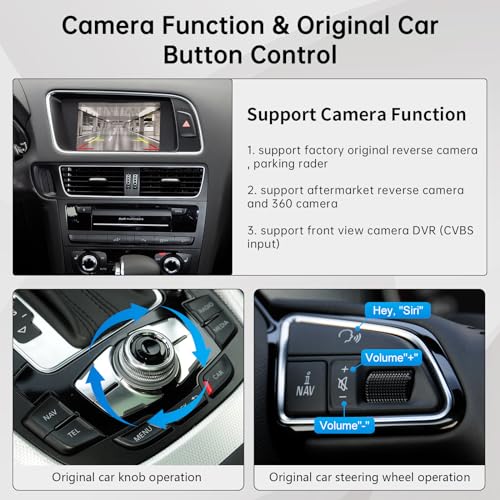 Trådlös Android Auto Carplay Retrofit för Audi A4 A5 Q5 2009-2015