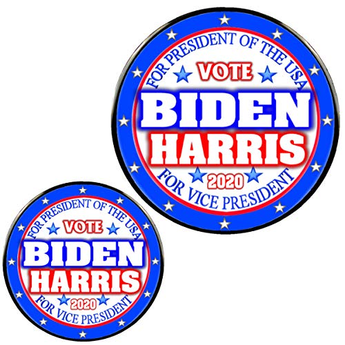 Biden Harris 3" Magnet + 2.25" Pin Stars 2020 President